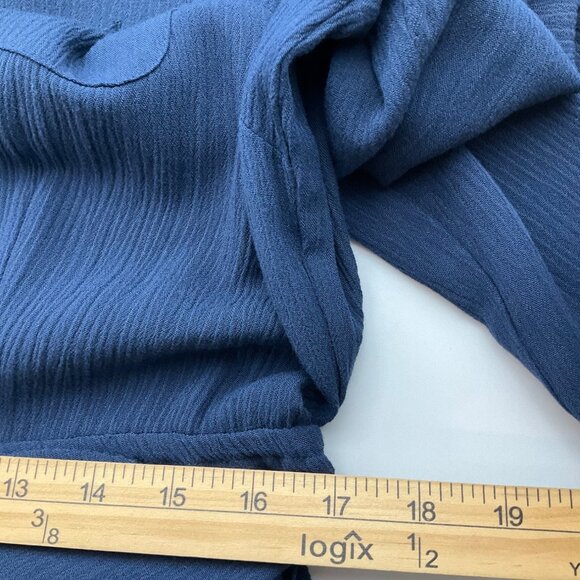 New Soft Surrounding Medium Tall Navy Savanna Maxi Dress Crepe soft - Picture 13 of 16